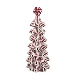 Vtg Gerson Lighted‎ Peppermint Ribbon Candy Christmas Tree 9" Holiday Decor EUC